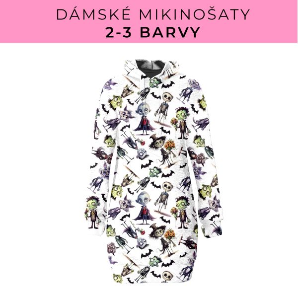 DÁMSKÝ střih - Mikinošaty 2-3 barvy