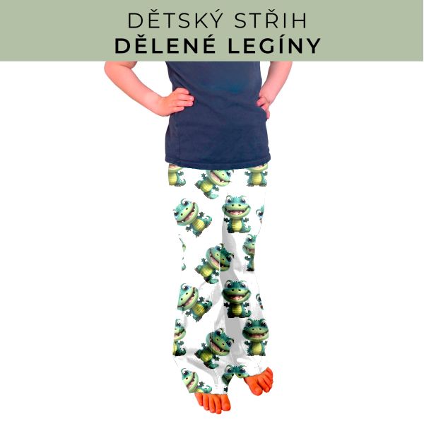 Dětský střih - Dělené legíny