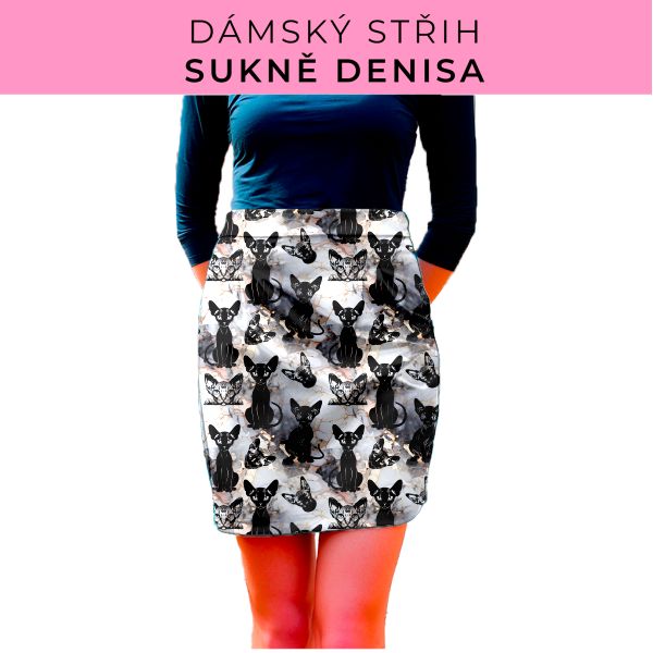 Dámský střih - Dámská sukně Denisa