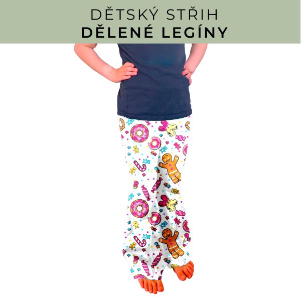 Dětský střih - Dělené legíny