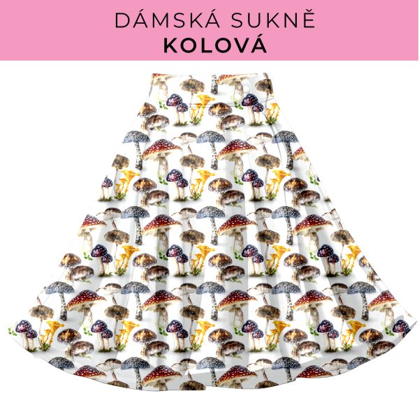 DÁMSKÝ střih - Kolová sukně