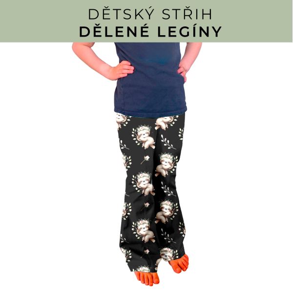 Dětský střih - Dělené legíny