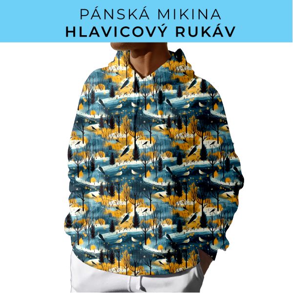 PÁNSKÝ střih - mikina s kapucí