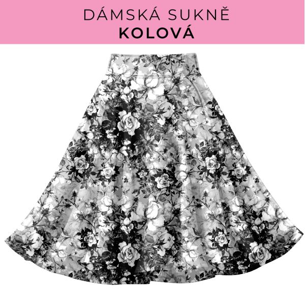 DÁMSKÝ střih - Kolová sukně