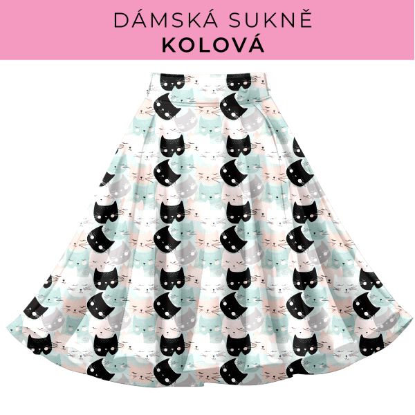 DÁMSKÝ střih - Kolová sukně