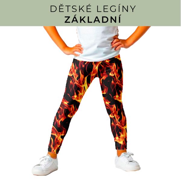 DĚTSKÝ střih - legíny základní