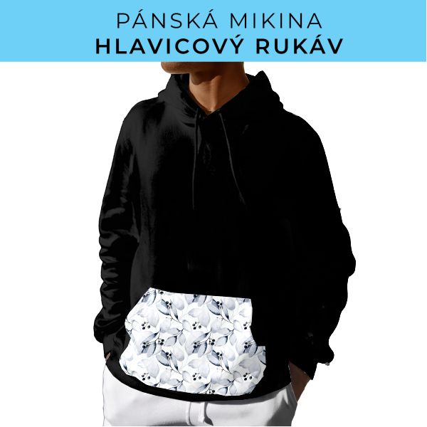 PÁNSKÝ střih - mikina s kapucí