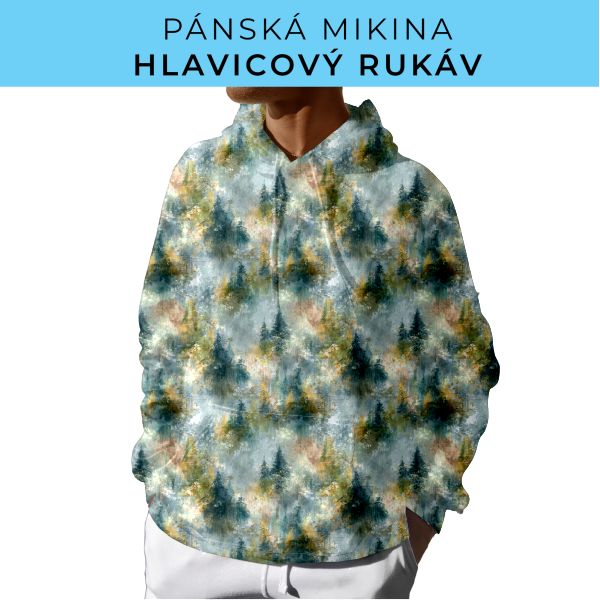 PÁNSKÝ střih - mikina s kapucí