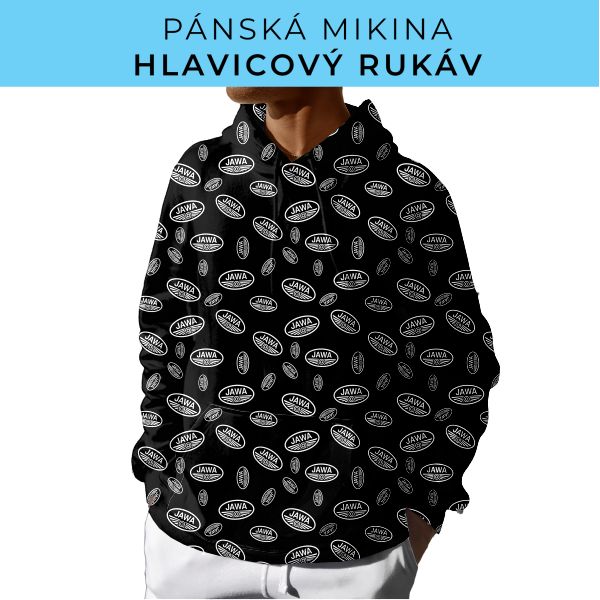 PÁNSKÝ střih - mikina s kapucí