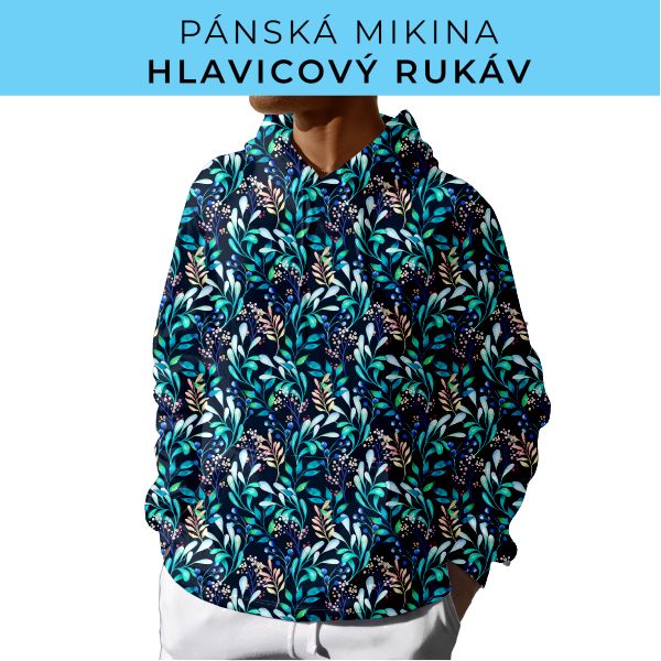 PÁNSKÝ střih - mikina s kapucí