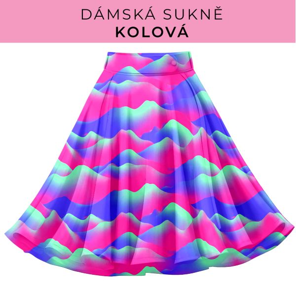 DÁMSKÝ střih - Kolová sukně