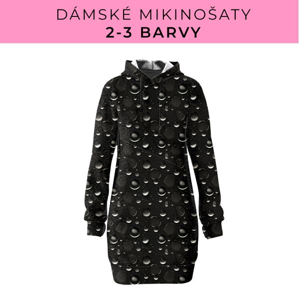 DÁMSKÝ střih - Mikinošaty 2-3 barvy