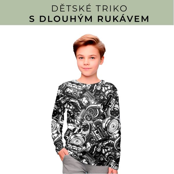 DĚTSKÝ střih - triko dlouhý rukáv