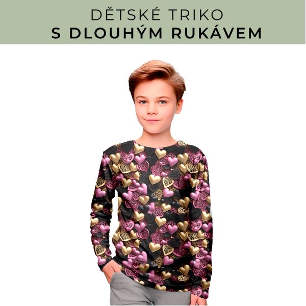 DĚTSKÝ střih - triko dlouhý rukáv