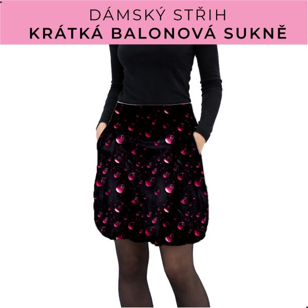Dámský střih - balonová krátká sukně