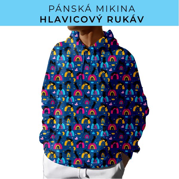 PÁNSKÝ střih - mikina s kapucí