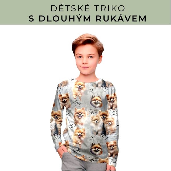DĚTSKÝ střih - triko dlouhý rukáv