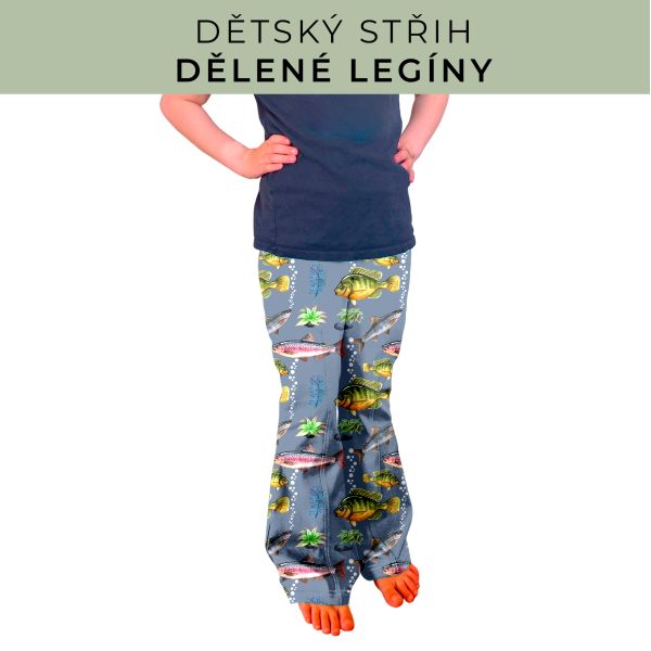 Dětský střih - Dělené legíny