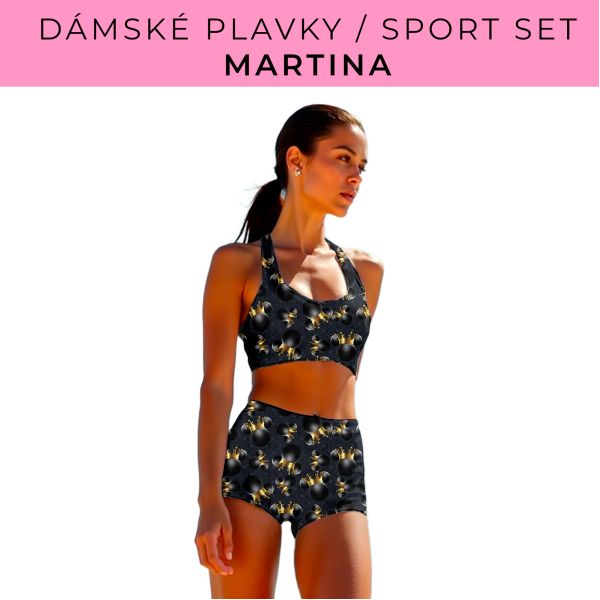 Dámský střih - plavky / sportovní set Martina