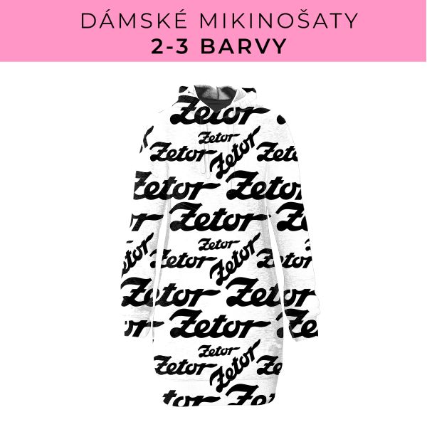 DÁMSKÝ střih - Mikinošaty 2-3 barvy