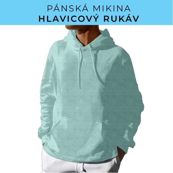 PÁNSKÝ střih - mikina s kapucí