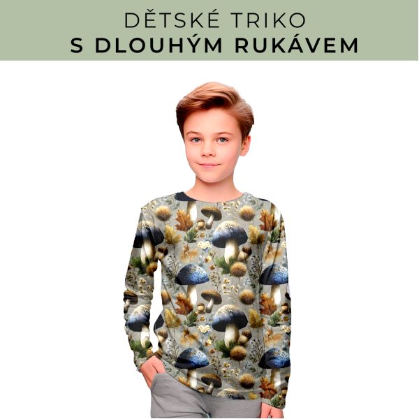DĚTSKÝ střih - triko dlouhý rukáv