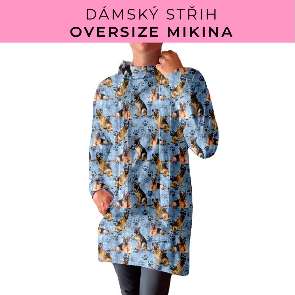 DÁMSKÝ střih - Oversize mikina