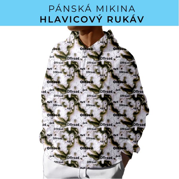 PÁNSKÝ střih - mikina s kapucí