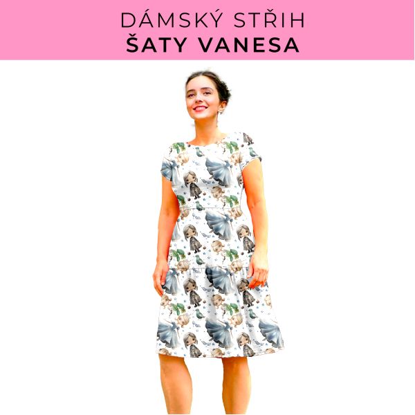 Dámský střih šaty Vanesa