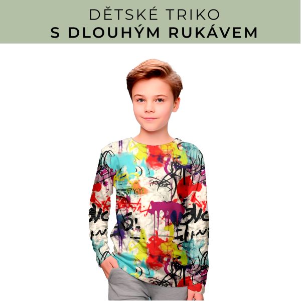 DĚTSKÝ střih - triko dlouhý rukáv