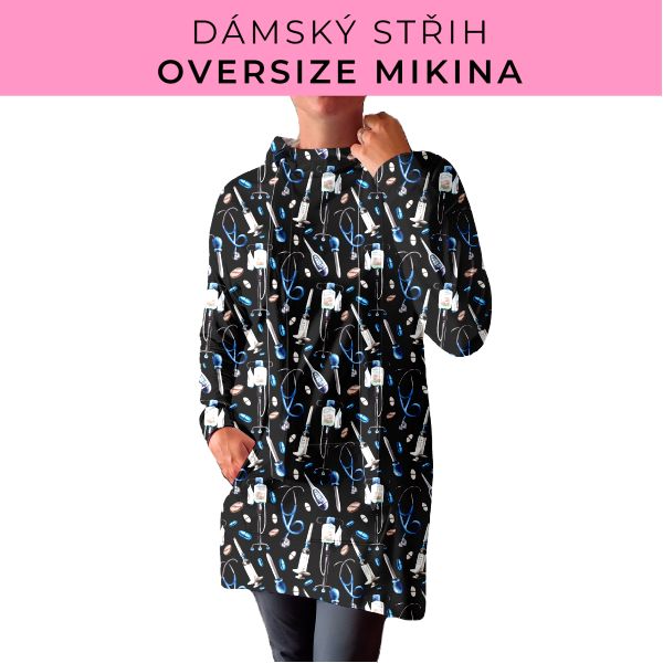 DÁMSKÝ střih - Oversize mikina