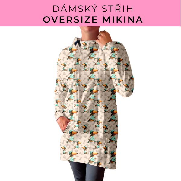 DÁMSKÝ střih - Oversize mikina