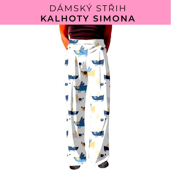 Dámský střih - kalhoty Simona