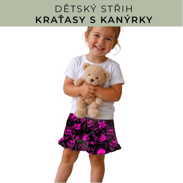 Dětský střih - Kraťásky s kanýrkem