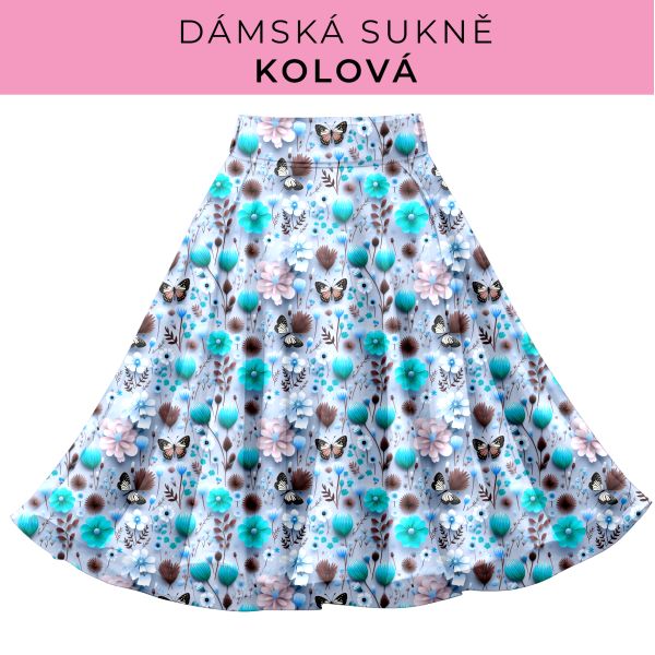 DÁMSKÝ střih - Kolová sukně