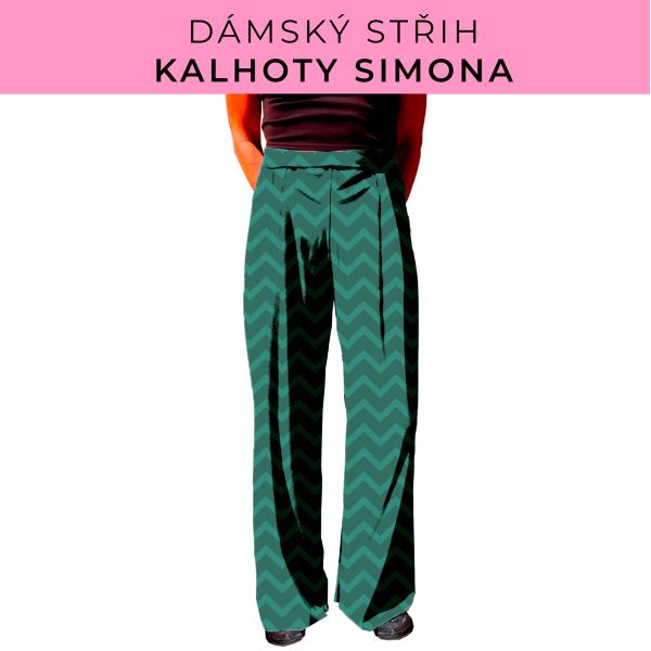 Dámský střih - kalhoty Simona