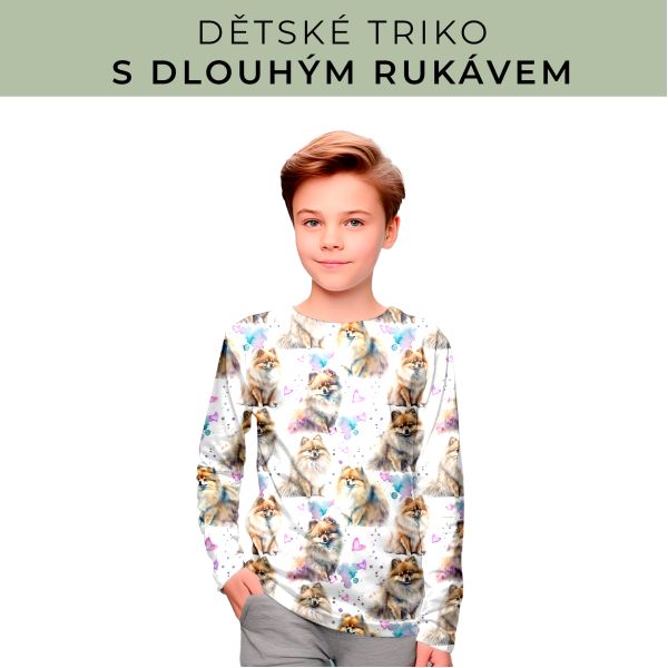 DĚTSKÝ střih - triko dlouhý rukáv