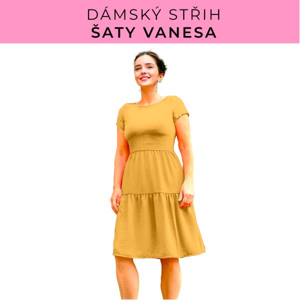 Dámský střih šaty Vanesa