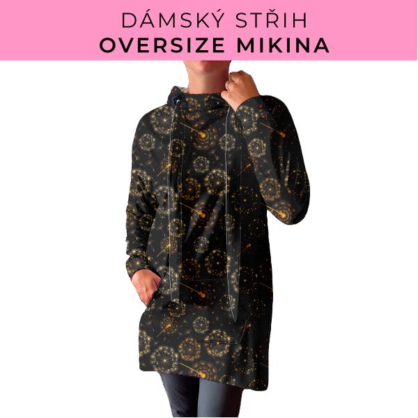 DÁMSKÝ střih - Oversize mikina