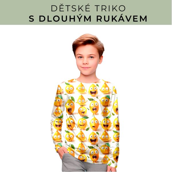 DĚTSKÝ střih - triko dlouhý rukáv