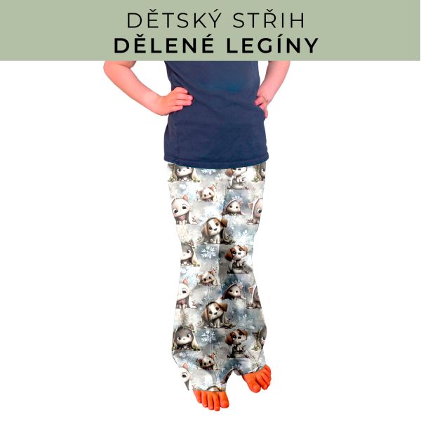 Dětský střih - Dělené legíny