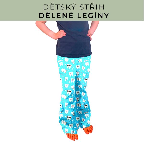Dětský střih - Dělené legíny