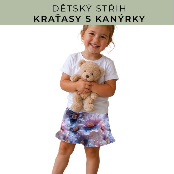Dětský střih - Kraťásky s kanýrkem