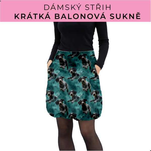 Dámský střih - balonová krátká sukně