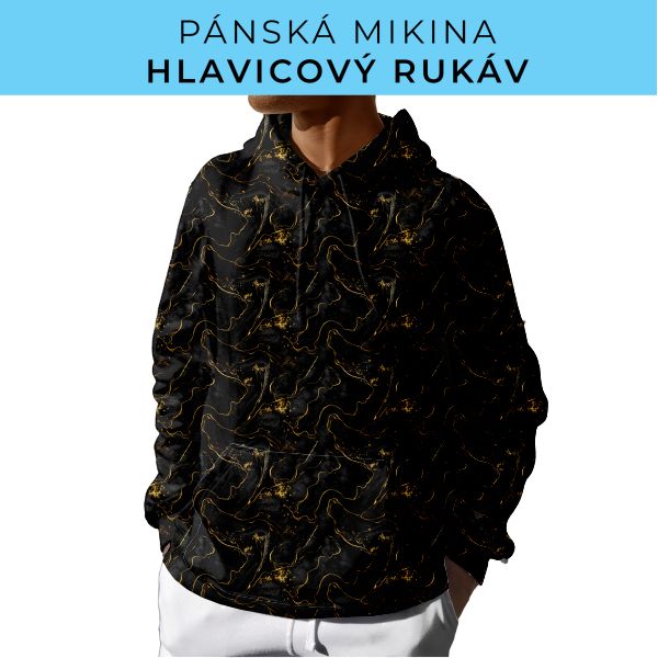 PÁNSKÝ střih - mikina s kapucí