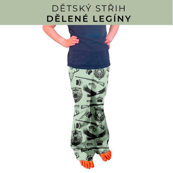 Dětský střih - Dělené legíny