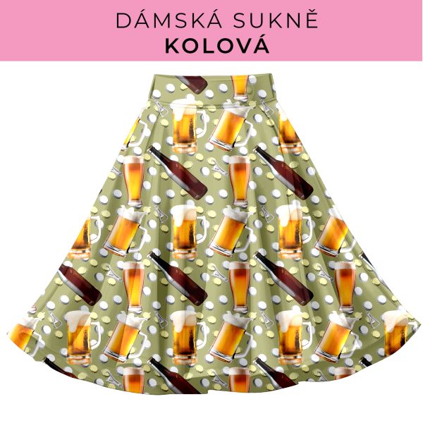 DÁMSKÝ střih - Kolová sukně