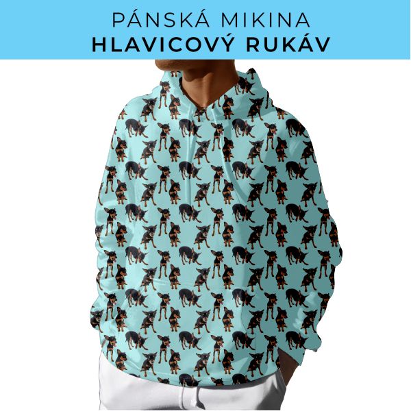 PÁNSKÝ střih - mikina s kapucí