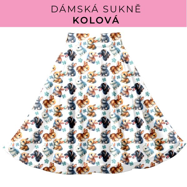 DÁMSKÝ střih - Kolová sukně