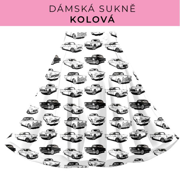 DÁMSKÝ střih - Kolová sukně